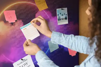 Bedruckte Korkplatte 3D Rauch Abstraktion