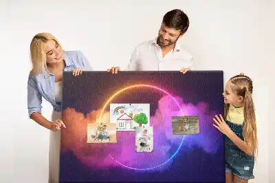 Bedruckte Korkplatte 3D Rauch Abstraktion