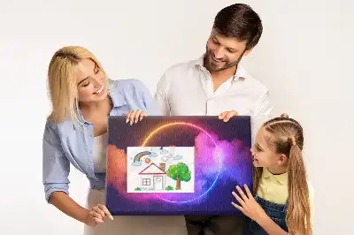 Bedruckte Korkplatte 3D Rauch Abstraktion