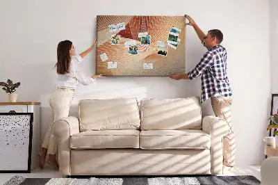 Bilder-Korktafel Wellen Abstraktion Muster