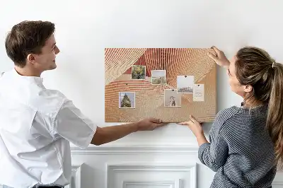Bilder-Korktafel Wellen Abstraktion Muster