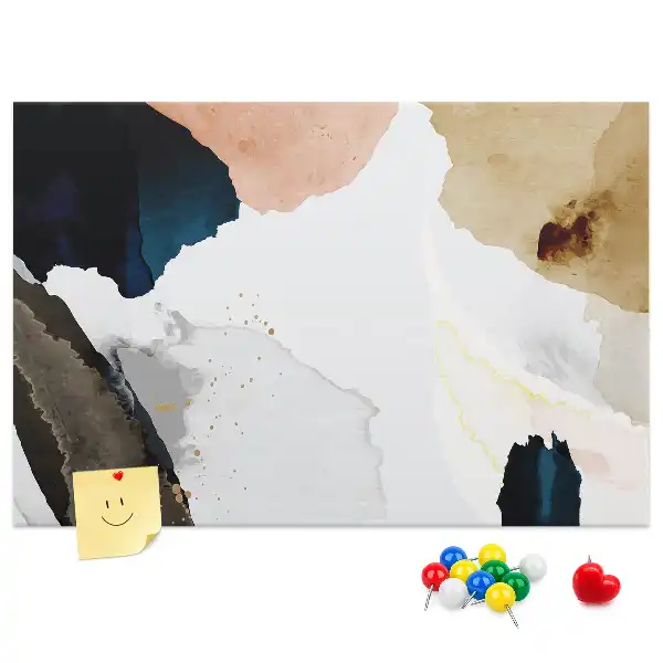 Bedruckte Korkplatte Bunte malerische Akzente