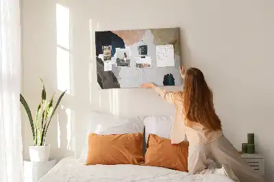 Bedruckte Korkplatte Bunte malerische Akzente