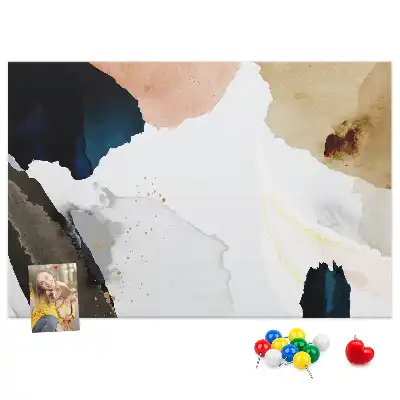 Bedruckte Korkplatte Bunte malerische Akzente