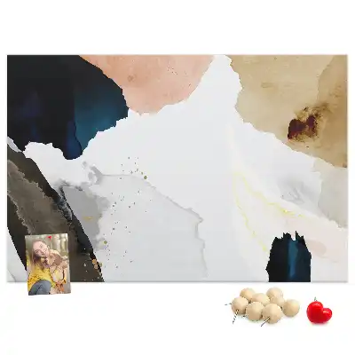 Bedruckte Korkplatte Bunte malerische Akzente