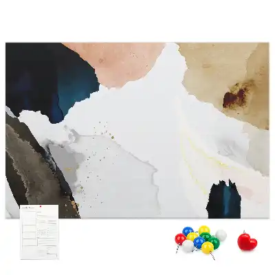 Bedruckte Korkplatte Bunte malerische Akzente