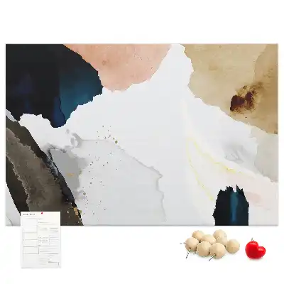 Bedruckte Korkplatte Bunte malerische Akzente