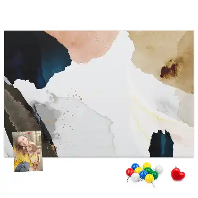 Bedruckte Korkplatte Bunte malerische Akzente