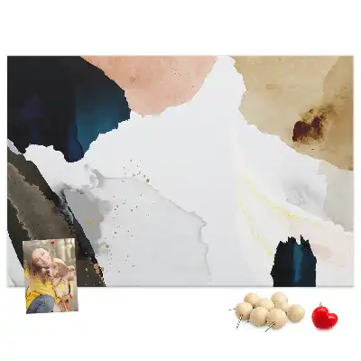 Bedruckte Korkplatte Bunte malerische Akzente
