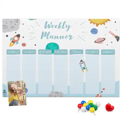 Kork Pinnwand Sieben-Tage-Aufgabenplan