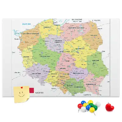 Bedruckte Korkplatte Grenzen der Republik
