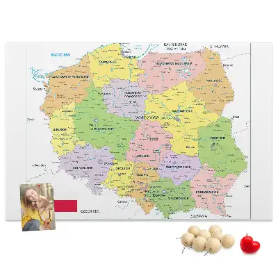 Bedruckte Korkplatte Grenzen der Republik