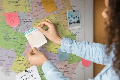 Bedruckte Korkplatte Grenzen der Republik