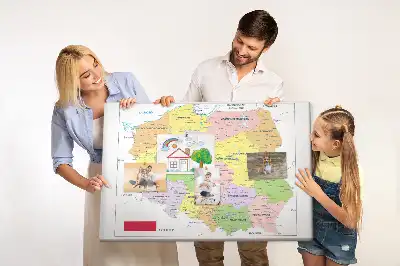 Bedruckte Korkplatte Grenzen der Republik