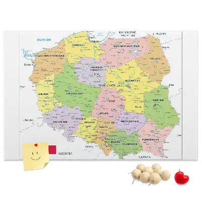 Bedruckte Korkplatte Grenzen der Republik