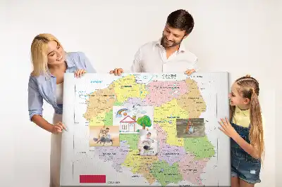 Bedruckte Korkplatte Grenzen der Republik