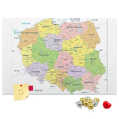 Bedruckte Korkplatte Grenzen der Republik