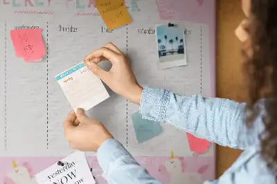 Pinnwand Wochenplaner für Kinder