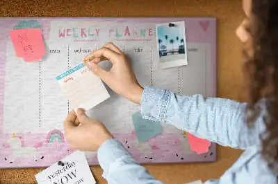 Pinnwand Wochenplaner für Kinder