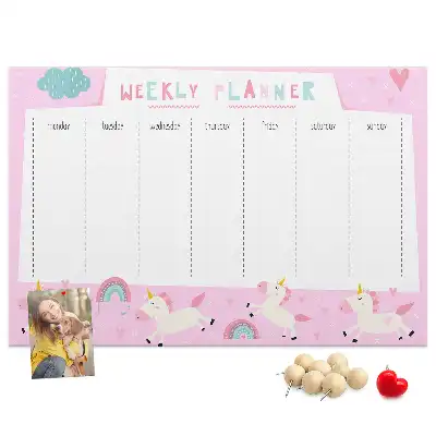 Pinnwand Wochenplaner für Kinder