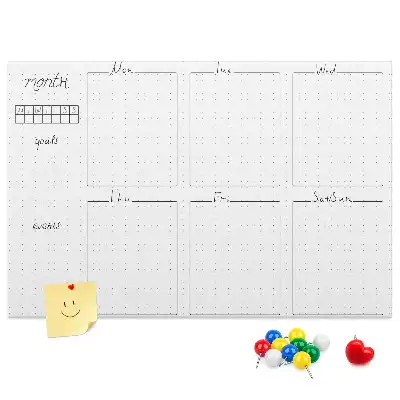 Kork Pinnwand Wochen-Wandkalender