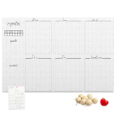 Kork Pinnwand Wochen-Wandkalender