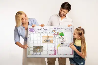 Bilder-Korktafel Plan für den ganzen Monat