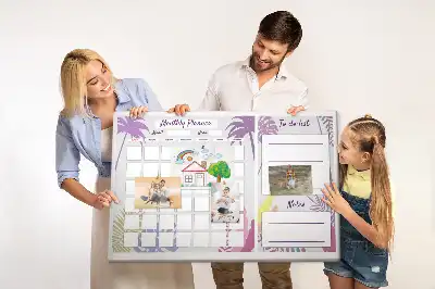 Bilder-Korktafel Plan für den ganzen Monat