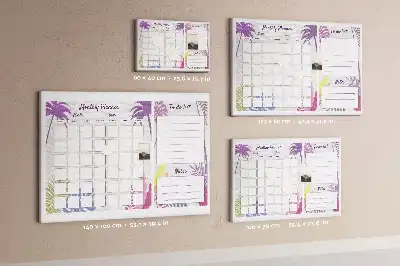 Bilder-Korktafel Plan für den ganzen Monat