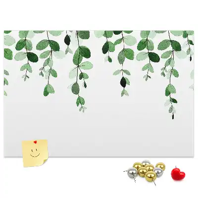 Bedruckte Korkplatte mit Blättermotiv für Wanddekoration
