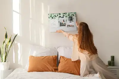 Bedruckte Korkplatte mit Blättermotiv für Wanddekoration