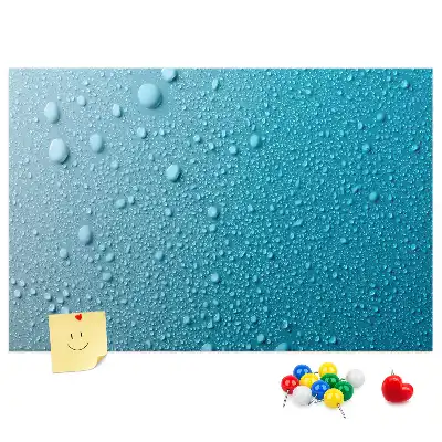 Kork Pinnwand Wassertropfen
