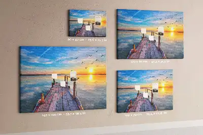 Bilder-Korktafel See Steg