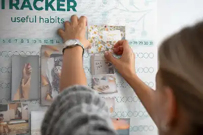 Kork Pinnwand Gewohnheitsplaner