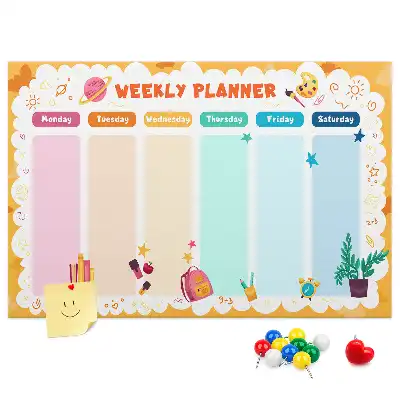 Bedruckte Korkplatte Schulstundenplan