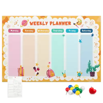 Bedruckte Korkplatte Schulstundenplan
