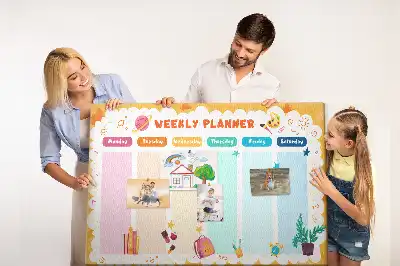 Bedruckte Korkplatte Schulstundenplan