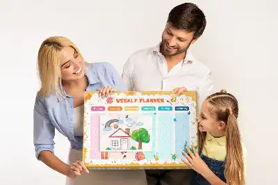 Bedruckte Korkplatte Schulstundenplan