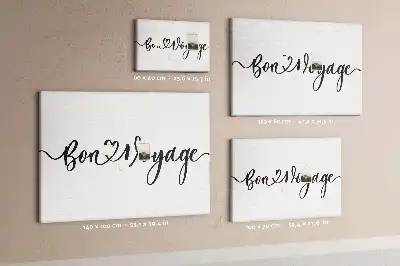 Pinnwand mit Schriftzug Bon voyage