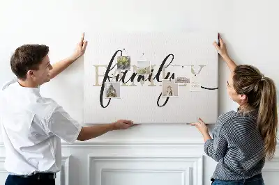 Kork Pinnwand Wort "family" Liebste