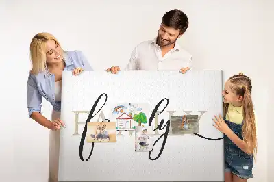 Kork Pinnwand Wort "family" Liebste