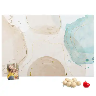 Bilder-Korktafel Aquarell Flecken