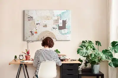 Bilder-Korktafel Aquarell Flecken