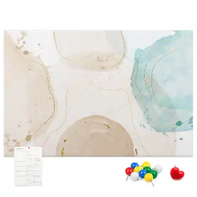 Bilder-Korktafel Aquarell Flecken