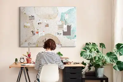 Bilder-Korktafel Aquarell Flecken