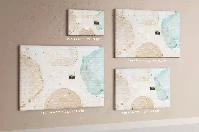 Bilder-Korktafel Aquarell Flecken