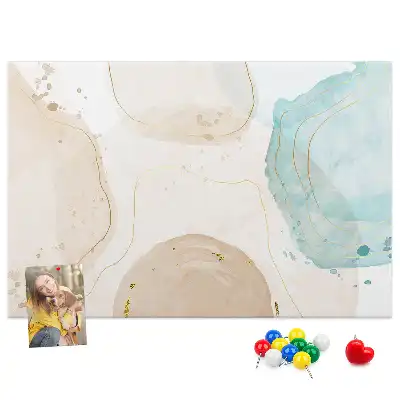 Bilder-Korktafel Aquarell Flecken