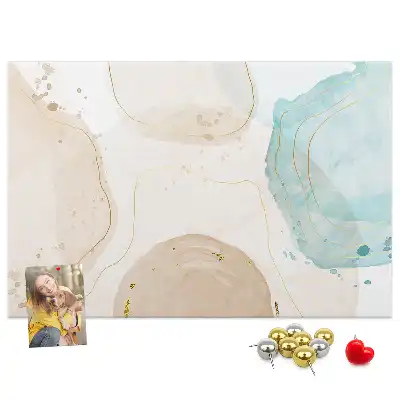 Bilder-Korktafel Aquarell Flecken