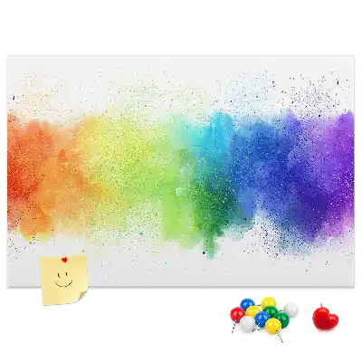 Kork Pinnwand Abstrakter Regenbogen