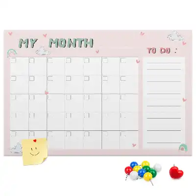 Bilder-Korktafel Monatsplaner für Kinder